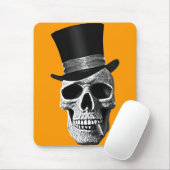 Tapis De Souris Top hat skull (Avec souris)