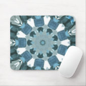 Tapis De Souris Topaz bleu Kaleidoscope (Avec souris)