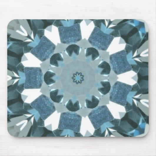 Tapis De Souris Topaz bleu Kaleidoscope (Devant)