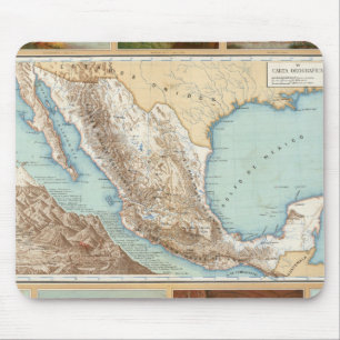 Tapis De Souris Topographie du Mexique