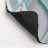 Tapis De Souris Tornade Abstraite à la menthe de chocolat (Coin)