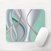 Tapis De Souris Tornade Abstraite à la menthe de chocolat (Avec souris)