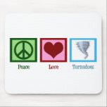 Tapis De Souris Tornades d'amour de paix<br><div class="desc">Disparaissent les tornades !</div>