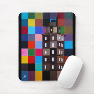 Tapis De Souris Torre de Hércules Peinture Abstraite par Alfred Fo