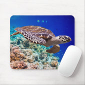 Tapis De Souris Tortue de mer (Avec souris)