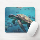 Tapis De Souris Tortue de mer (Avec souris)