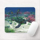 Tapis De Souris Tortue de mer (Avec souris)