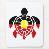 Tapis De Souris Tortue de mer aborigène australien (Devant)