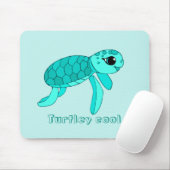 Tapis De Souris Tortue de mer cool Turtley (Avec souris)