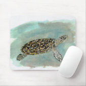 Tapis De Souris Tortue de mer de Hawksbill Mousepad (Avec souris)