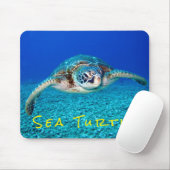 Tapis De Souris Tortue de mer de natation (Avec souris)