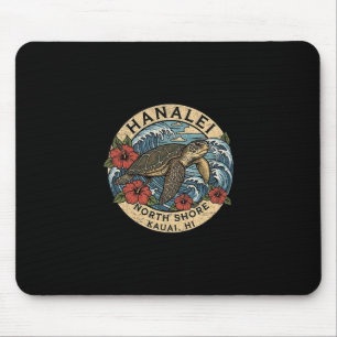 Tapis De Souris Tortue de mer Hanalei Kauai Hawaii Vacances Hawaïe