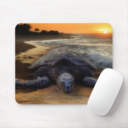 Tapis De Souris Tortue de mer Mousepad (Avec souris)