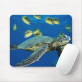 Tapis De Souris Tortue de mer verte (Avec souris)