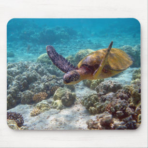 Tapis De Souris Tortue de mer verte