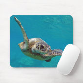 Tapis De Souris Tortue de mer verte d'Hawaii - Honu (Avec souris)