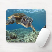 Tapis De Souris Tortue de mer verte hawaïenne (Avec souris)