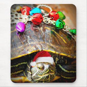 Tapis De Souris Tortue de Noël