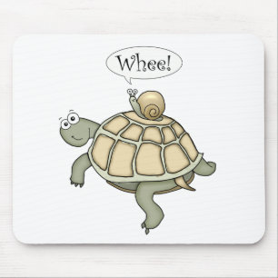 Tapis De Souris Tortue et escargot Whee !