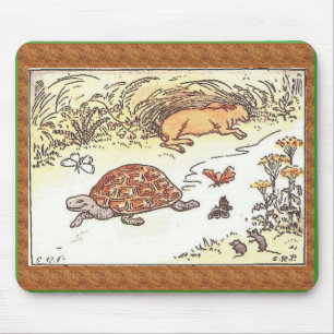 Tapis De Souris Tortue et les lièvres