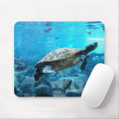 Tapis De Souris Tortue et poissons (Avec souris)