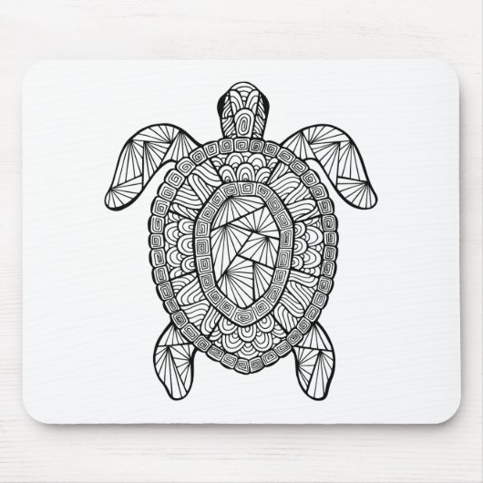 Tapis De Souris Tortue inspirée (Devant)