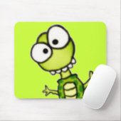 Tapis De Souris Tortue maladroite Mousepad (Avec souris)