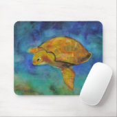 Tapis De Souris Tortue marine par Paula Atwell (Avec souris)