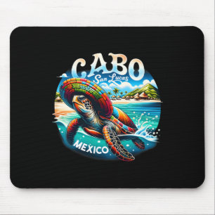 Tapis De Souris Tortue Mexique Cabo San Lucas Mexique Famille Vaca