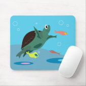 Tapis De Souris Tortue Mousepad (Avec souris)