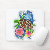 Tapis De Souris Tortues de mer tropicales (Avec souris)