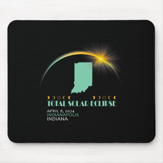 Tapis De Souris Total 2024 Solar Eclipse 2024 040824 V1 (Devant)