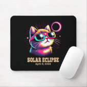 Tapis De Souris Total Chat Éclipse Solaire 8 avril (Avec souris)