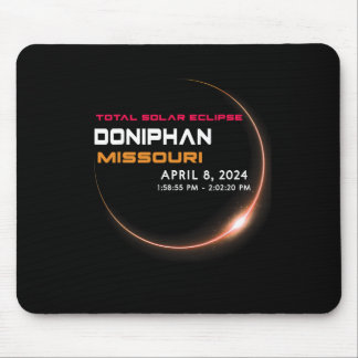 Tapis De Souris Total Éclipse Solaire 2024 Dans Doniphan Missouri