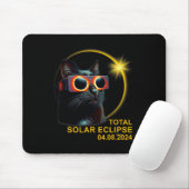 Tapis De Souris Total Éclipse Solaire 2024 Mignons Éclipse Solaire (Avec souris)