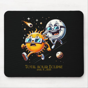Tapis De Souris Total Éclipse Solaire 8-4-2024 Soleil Fuite Eclips