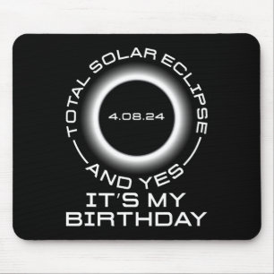 Tapis De Souris Total Éclipse Solaire Et Oui C#39 ; s Mon Annivers