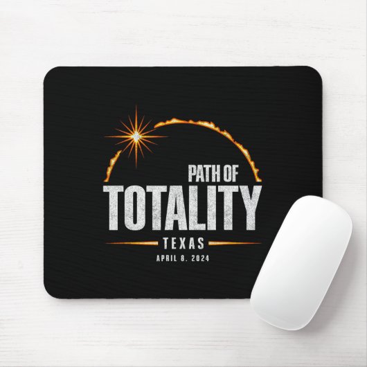Tapis De Souris Total Eclipse Solaire Texas - Total Eclipse 2024 (Avec souris)