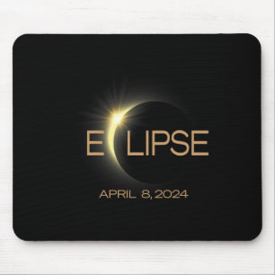 Tapis De Souris Total Solaire Eclipse 2024 Amérique