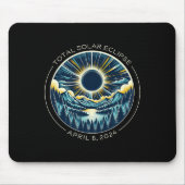 Tapis De Souris Total Solaire Eclipse Artsy Totalité Ciel avec Avr (Devant)