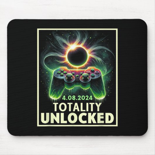 Tapis De Souris Total Solar Eclipse 2024 Contrôleur de jeu vidéo g (Devant)