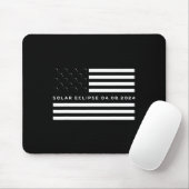 Tapis De Souris Total Solar Eclipse US American Flag 04.08.2024 À (Avec souris)
