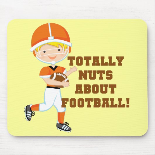 Tapis De Souris Totalement Nuts au sujet du football (Devant)