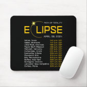 Tapis De Souris Totalité Chemin 2024 Eclipse Carte Total Eclipse A (Avec souris)