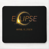 Tapis De Souris Totalité Éclipse 4.08.24 Total Éclipse Solaire 202 (Devant)