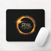 Tapis De Souris Totalité Ohio Total Éclipse Solaire 8 avril 2024 (Avec souris)