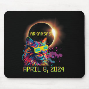 Tapis De Souris Totalité Total Éclipse Solaire Chat 8 avril 2024 A