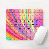 Tapis De Souris Totally Awesome Maman rose Swirl Puzzle (Avec souris)