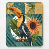 Tapis De Souris Toucan illuminé en harmonie tropicale (Devant)