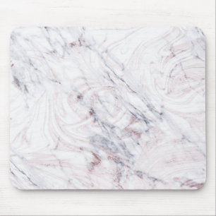 Tapis De Souris Touche de marbre gris blanc rosé chic tendance